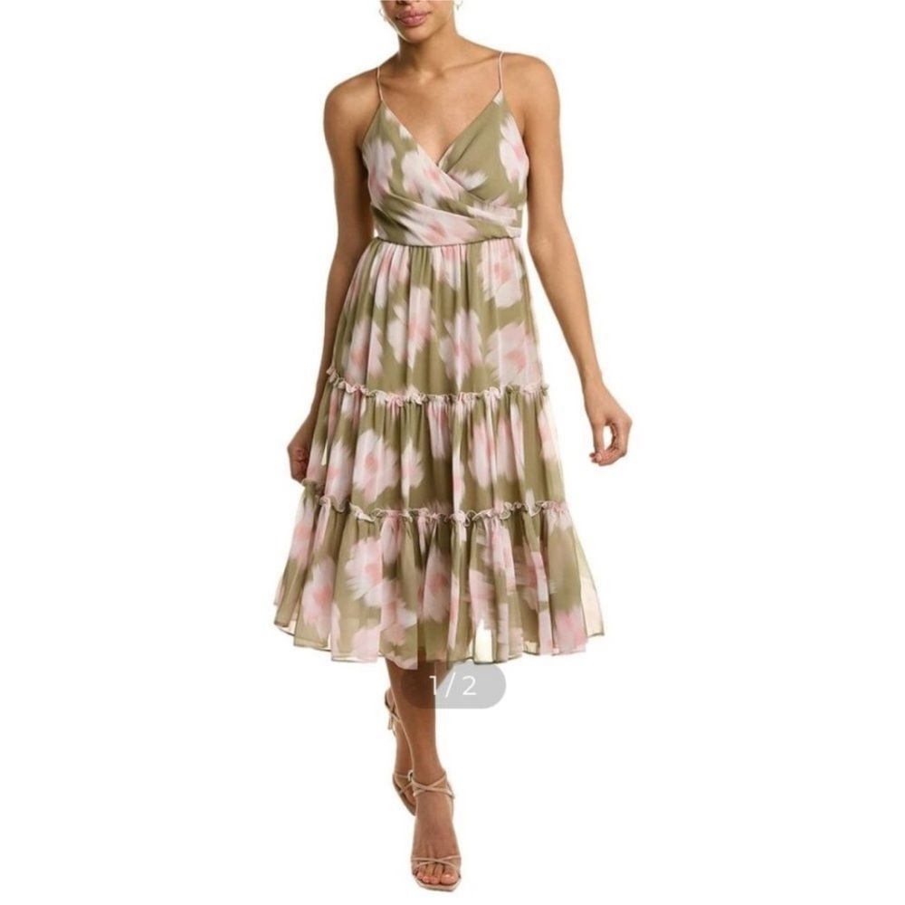 Sachin & Babi Womens  Dalia Midi Dress, Green